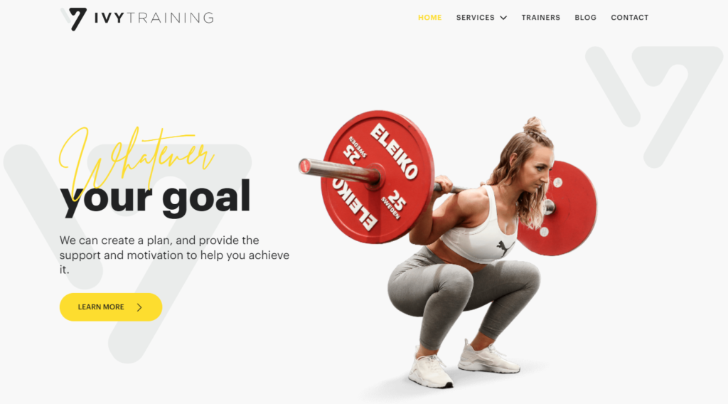 IVY Training Website Homepage Image