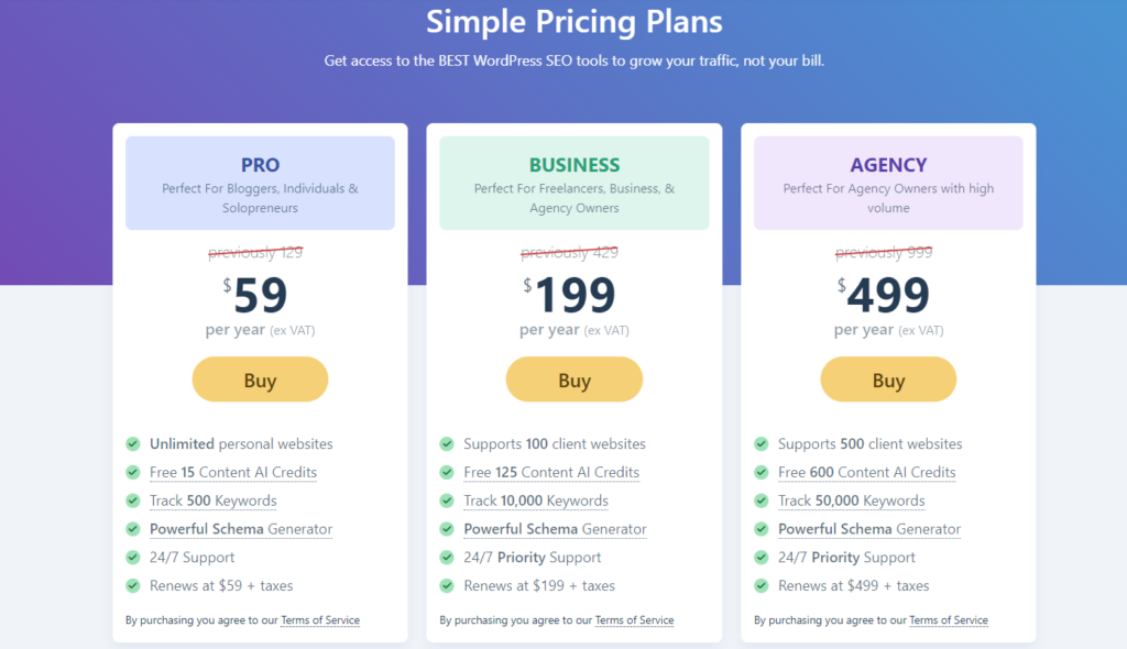 rank math plugin plans image