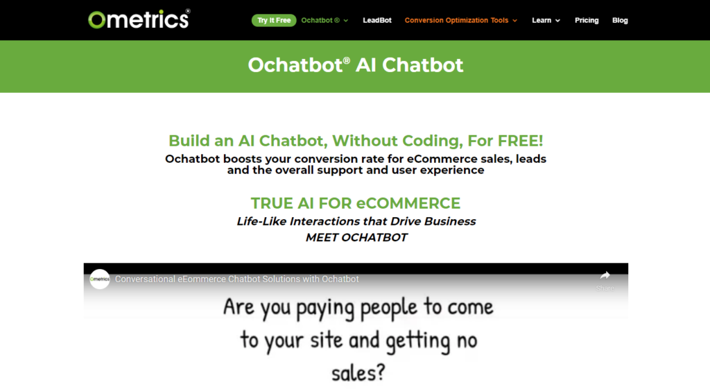 Ochatbot Shopify Chatbot