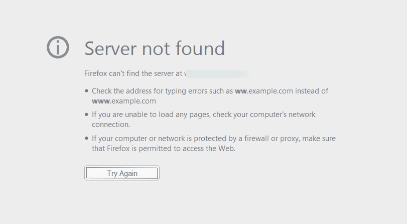 server not found image 1 WordPress Site Downtime: How to Identify, Resolve, and Prevent Future Issues