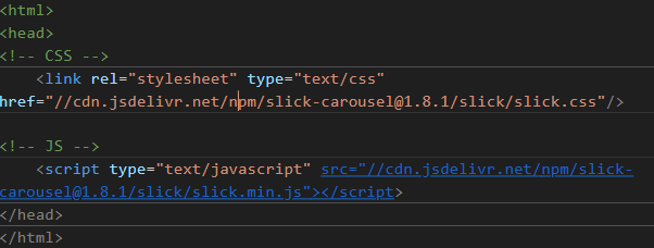 Slick slider code
