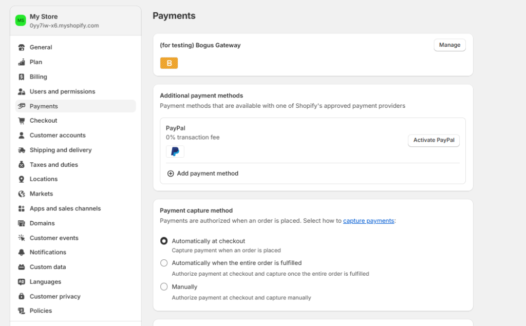shopify payment dashboard How to Create Your Shopify Store: A Simple 9 Step Guide