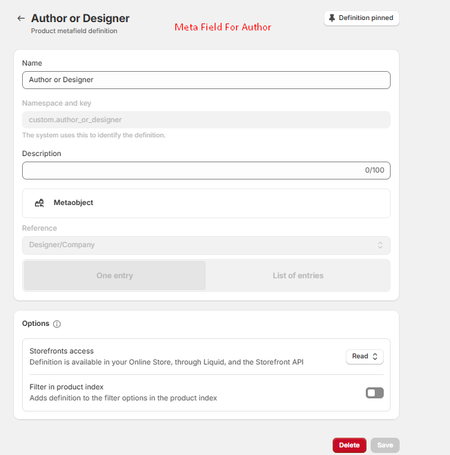 Shopify author page details